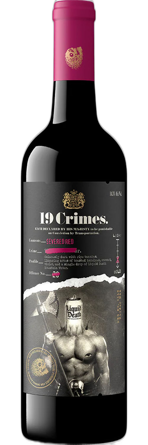 19 Crimes Severed Red