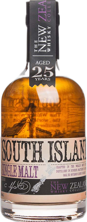 The New Zealand Whisky Collection South Island Single Malt Aged 25 Years