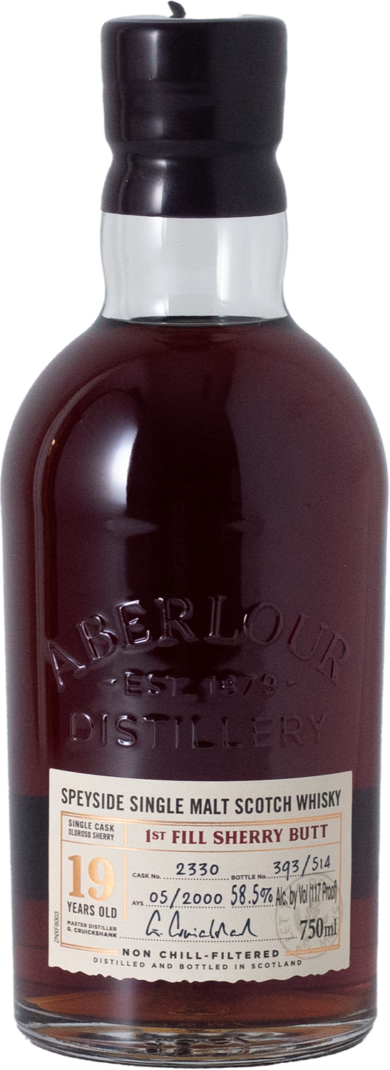 Aberlour 19yr Speyside Single Malt Scotch Whiskey