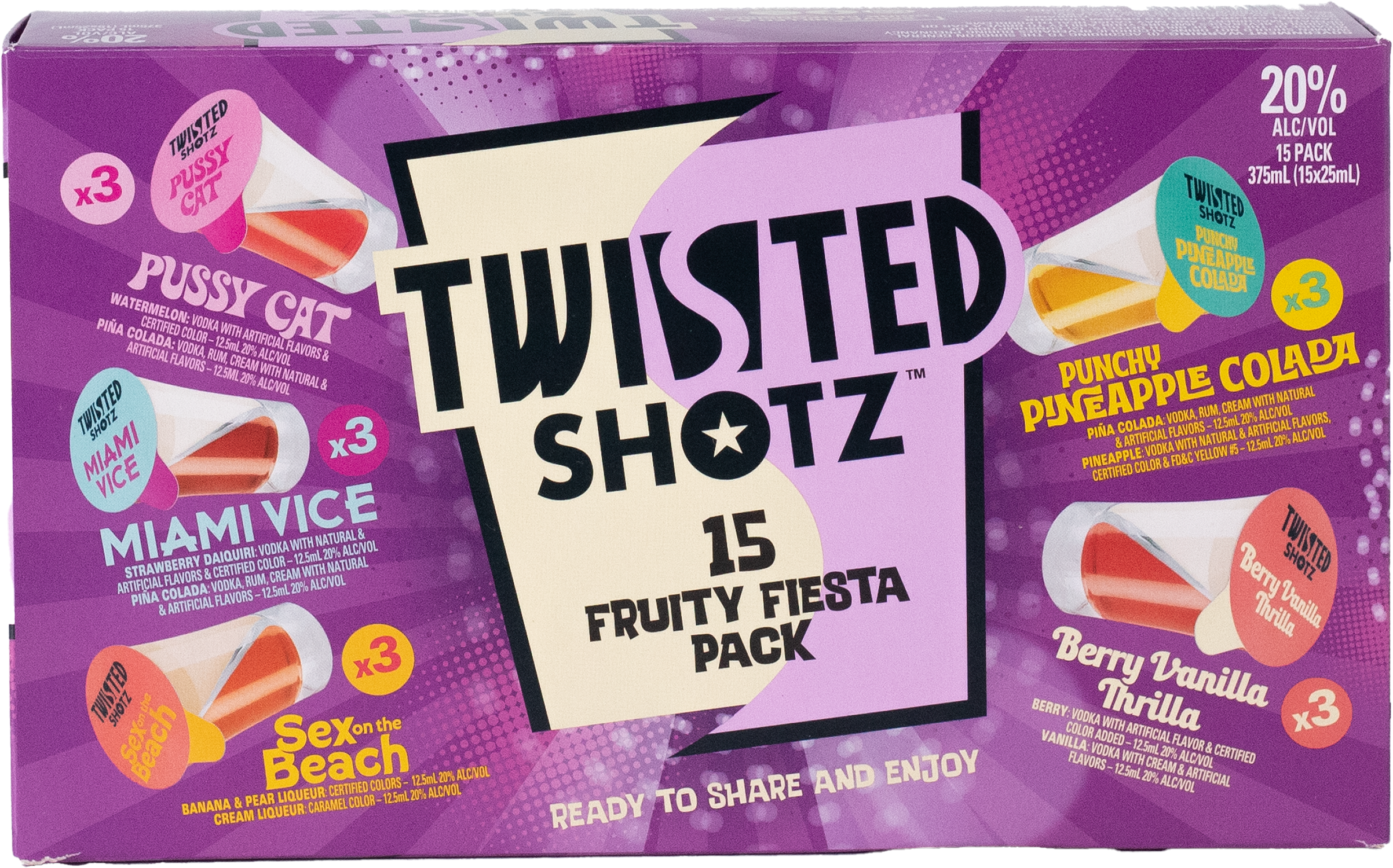 Twisted Shotz Fruity Fiesta Pack